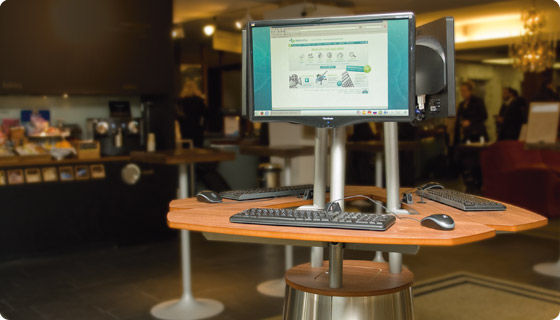 NetStand in an exhibition environment